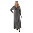 thumbnail image 5 of Women's Plus Long Sleeve Empire Maxi Dress, 5 of 6
