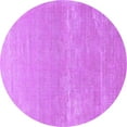 thumbnail image 1 of Ahgly Company Indoor Round Oriental Purple Industrial Area Rugs, 4' Round, 1 of 4