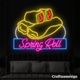 thumbnail image 3 of Craftnamesign Spring Roll Neon Sign Neon Sign Vietnamese Food Restaurant Wall Decor, 3 of 4