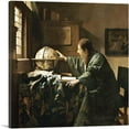thumbnail image 1 of ARTCANVAS The Astronomer 1668 Canvas Art Print by Johannes Vermeer - Size: 18" x 18" (1.50" Deep), 1 of 9