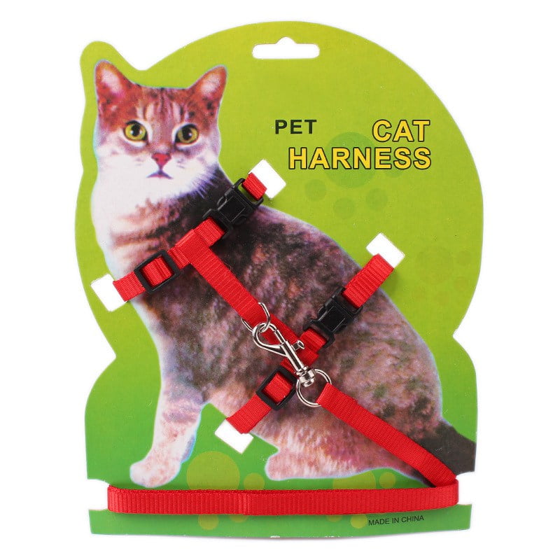 Funcee Pet Cats Harness with Leash Set Adjustable Soft Kittens Chest