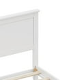 thumbnail image 6 of GZXS Full Size Platform Bed with Sturdy Wooden Slats, Pine Wood Frame, Elegant Minimalist Style, No Box Spring, White, 6 of 7