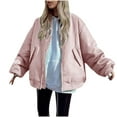 thumbnail image 1 of Chaquetas y abrigos casuales de manga larga sin capucha para mujer, chaqueta de algodón holgada y cálida, chaqueta informal, abrigo para mujer, 1 of 8