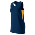 thumbnail image 2 of Augusta 2XL Ladies Inferno Jersey Navy/Gold/White 1290, 2 of 2