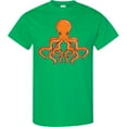 thumbnail image 3 of Inktastic Orange Octopus T-Shirt, 3 of 5