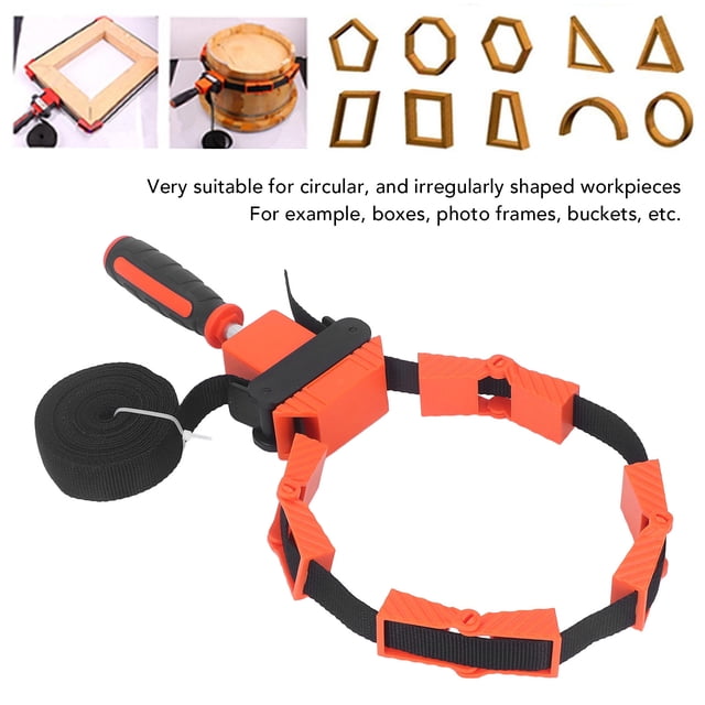 Oubit Woodworking Tools,4m Nylon Band Clamp Strap Clamp Woodworking Frame Clamp Built for Precision