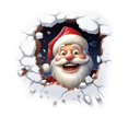 thumbnail image 1 of BotaniNest Santa Themed Wall Sticker For Festive – Unique Peel And Stick Character Wall Art For Home And Holiday Prep, 1 of 6