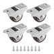 thumbnail image 1 of 4 piezas Mini Ruedas para muebles Ruedas fijas pequeñas de 25 mm Ruedas móviles direccionales Ruedas móviles para muebles, 1 of 5
