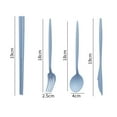 thumbnail image 2 of 4Pcs Dinnerware Fork Chopstick Cutter Spoon,Food Grade Material Portable Tableware Set with Storage Box for Outdoor, 2 of 9