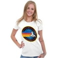 thumbnail image 3 of Retro NASA Space Shuttle Rainbow Women's T Shirt Ladies Tee Brisco Brands X, 3 of 5