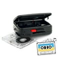 thumbnail image 2 of ByronStatics Portable Cassette Players, FM AM Radio Walkman Tape Player, Built In Mic Speakers, 2xAA Battery Or USB Power Supply, Headphone Jack, Black, 2 of 11