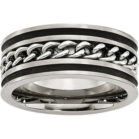 Primal Steel Primal Steel Stainless Steel Chain/Black IP-plated Brushed & Polished 10mm Band