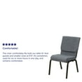 thumbnail image 5 of Flash Furniture Gray Fabric Church Chair,PK4 4-XU-CH-60096-BEIJING-GY-GG, 5 of 9