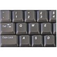 thumbnail image 1 of HQRP English Keyboard Stickers White Lettering on Black Background compatible with All PC / Laptops / Desktops, 1 of 5