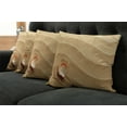 thumbnail image 5 of Ambesonne Animal Throw Pillow Cover 4 Pack, Seashells Yellow Sand, 18", Sand Brown, 5 of 5