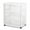 Clear, variant on Sterilite 3 Drawer Wide Cart, Clear Plastic Storage Drawers, Wheels Included, White