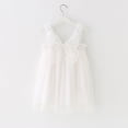 thumbnail image 2 of Dezsed Toddler Girls Dress Clearance Toddler Kids Baby Girls Cute Summer Mesh Elegant Butterfly Wing Suspenders Dress Skirt White 12-18Months, 2 of 6