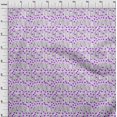 thumbnail image 5 of oneOone Silk Tabby Purple Fabric Abstract Floral Craft Projects Decor Fabric Printed By The Yard 42 Inch Wide, 5 of 5