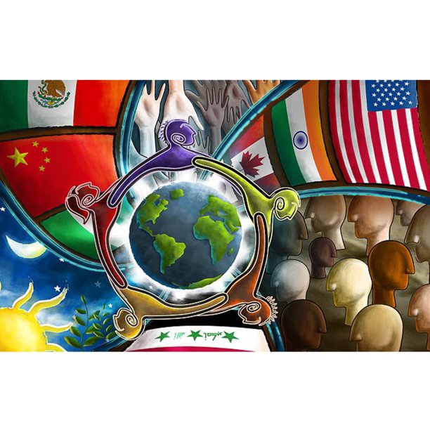 Taladro Pintura Diamante (DB6525) DIY 5D Mosaico Global Virus Kit de Resina Redonda Completa Regalo 20X30cm Hugtrwg Para estrenar