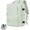 thumbnail image 3 of Bidmanba Mochila, Mochila de Viaje Grande Mochila de Senderismo Impermeable, Mochila para computadora portátil de 15,6 Pulgadas Mochila Universitaria Gris (Verde Menta), 3 of 4