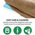 thumbnail image 5 of FurHaven Wave Fur & Velvet Deluxe Chaise Lounge Cooling Gel Memory Foam Sofa-Style Pet Bed for Dogs & Cats - Brownstone, Medium, 5 of 13