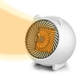 thumbnail image 1 of Calefactor cerámico portátil PTC con termostato - Mini calefactor eléctrico de 500 W para uso en interiores, oficinas, escritorios y hogares., 1 of 5