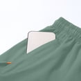 thumbnail image 6 of Men's Elastic Waist Zippered Pocket Training Shorts, Fitness Gym Shorts, Athletic Workout Shorts, Polyester Quick Dry & Breathable, For Running, Jogging, Sports, Summer | JASKFLY,Green XS, 6 of 9