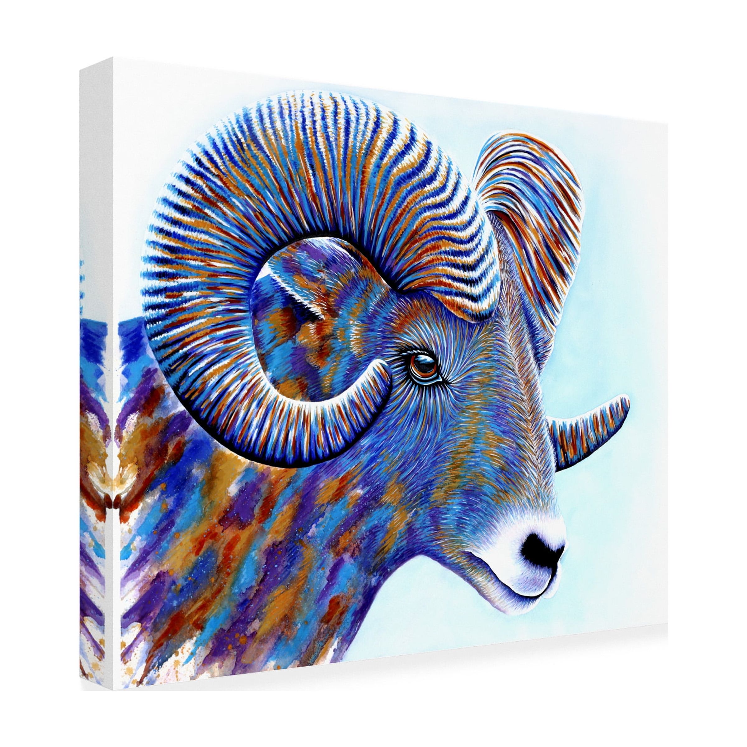 Trademark Fine Art 'Ram' Canvas Art by Michelle Faber