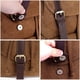 thumbnail image 4 of Mochila de lona vintage Kaukko Mochila de senderismo para viajes al aire libre Mochilas escolares KAUKKO K1016-Khaki, 4 of 5