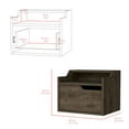 thumbnail image 3 of We Have Furniture Floating Nightstand Chester, Bedroom, Dark Brown, 3 of 8
