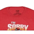 thumbnail image 3 of Marvel Men's Deadpool I'm Sorry Did I Offend You Adult Short Sleeve T-Shirt, 3 of 5