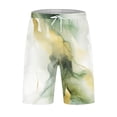 thumbnail image 3 of Mens Shorts, Men Summer Sport Casual Colorful Gradient Colors Elastic Waist Drawstring Quarter Shorts, 3 of 4