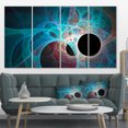 thumbnail image 1 of Fractal Angel Wings in Blue - Abstract Wall Art Canvas, 1 of 3