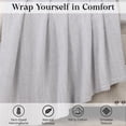 thumbnail image 3 of Superior Chrisney Chevron Cotton Blanket, Twin, Grey, 3 of 10