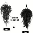 thumbnail image 6 of Morttic 2Pack Artificial Black Boston Fern Plants Vines Fake Hanging Rattan Plant for Autumn Thanksgiving Indoor Outdoor Home Decoration, 6 of 8