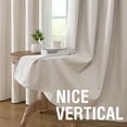 thumbnail image 4 of H.VERSAILTEX 100% Blackout Curtain Linen Textured Chenille Grommet Thermal Curtains for Bedroom Light-Blocking (2 Panels, 52" x 84", Natural), 4 of 6