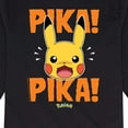 thumbnail image 3 of Pokémon - Pika Pika Scared - Youth Long Sleeve Graphic T-Shirt, 3 of 5