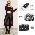 thumbnail image 5 of XIATIAN Studded Belt Metal Punk Rock Rivet Belts for Women/Men Punk Leather Belt Gothic Belt Accessories for Jeans Pants, 5 of 7