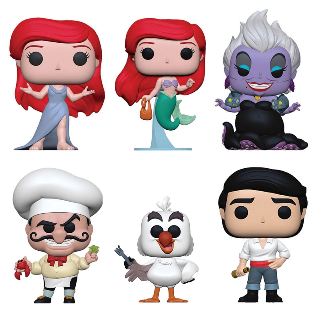 Funko POP! Disney - The Little Mermaid S2 Vinyl Figures - SET OF 6 (2 Ariels, Ursula +3