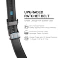 thumbnail image 4 of Sendefn Men's Leather Belt Automatic Ratchet Buckle Slide Belt for Dress Casual Trim to Fit with Gift Box, 4 of 6