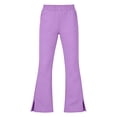 thumbnail image 6 of Leey-World Girls School Uniform Pants Kids Pull On Straight Leg Stretchy Elastic Waist Trousers with Pockets 5-14 Years(Purple,13-14 Years), 6 of 6