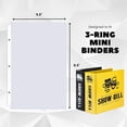thumbnail image 7 of Mini Sheet Protectors Holds 5.5 x 8.5 Inch Sheets, 50 Pack, 7 of 7
