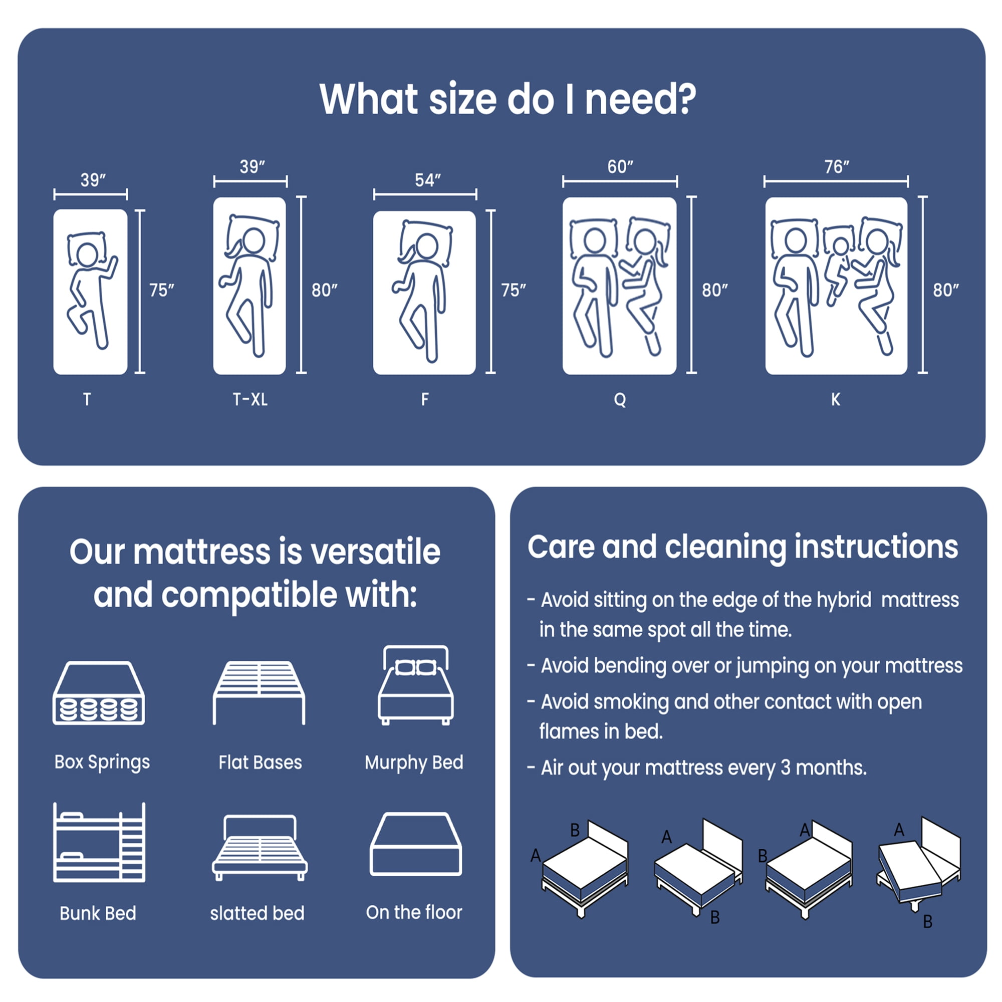 Babo Care 12 inch Queen Size Hybrid Mattress with Memory Foam, Medium Support, Individually Pocketed Springs, Motion Isolation, CertiPUR-US Certified, Mattress in a Box