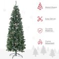 thumbnail image 4 of HOMCOM 6' Artificial Christmas Tree with Snow-Dipped, Auto Open, 4 of 10