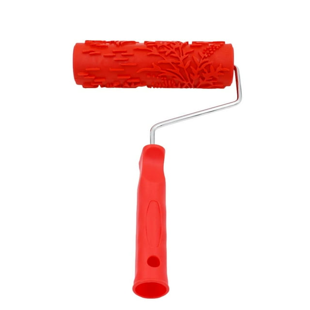 7" Embossing Roller with Pattern Brush Tool with Handle - K, 7 Inch F