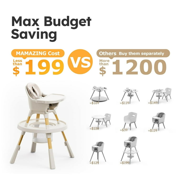 Cost of baby high chair best sale