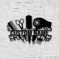 thumbnail image 2 of Craftnamesign Custom Hair Salon Metal Wall Art LED Light, Hair Stylist Name Sign Home Decor, 2 of 5