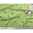 thumbnail image 3 of Soimoi Polyester Crepe Fabric Airplane,Guitar Wire & Notes Musical Instrument Print Fabric by Yard 42 Inch Wide, 3 of 3
