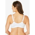 thumbnail image 2 of Comfort Choice Women's Plus Size 3-Pack Front-Close Cotton Wireless Bra, 2 of 5