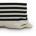 thumbnail image 2 of Simply Daisy, 14" x 20" Ivory and Black Striped Print Outdoor Pillow, 2 of 2